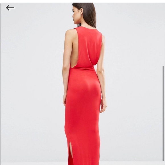 *NWT* ASOS Side Cut Out Maxi Dress size 10 Tall - Picture 2 of 9